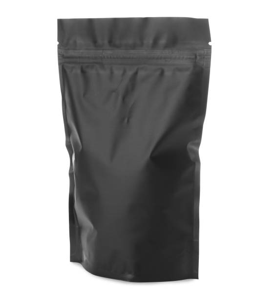 istock Black resealable foil package isolated on white 1468537338