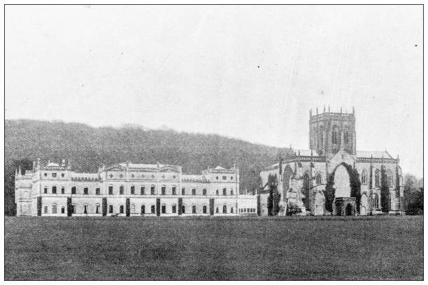 istock Antique photograph of Dorset, England: Milton Abbey 1468538453