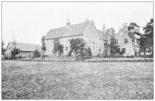 istock Antique photograph of Dorset, England: Grammar School, Gillingham 1468539732