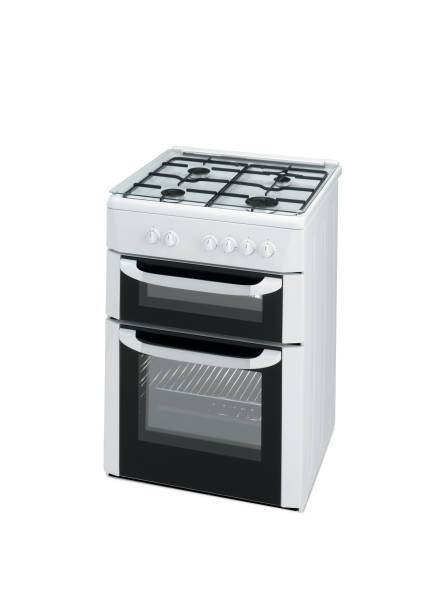 istock Oven and stove combine isolated on white 1468540863