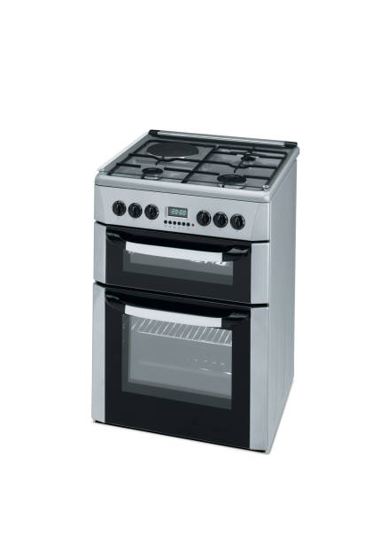 istock Oven and stove combine isolated on white 1468540878
