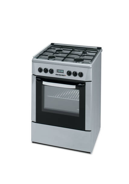 istock Oven and stove combine isolated on white 1468540894