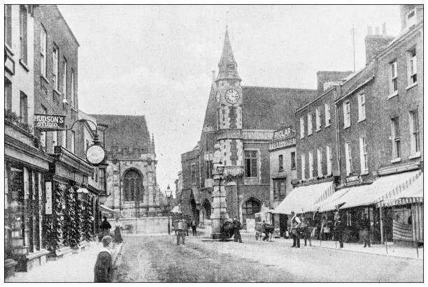 istock Antique photograph of Dorset, England: Cornhill, Dorchester 1468542455