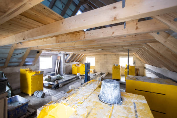 istock Upper floor construction site of a single family house 1468546252