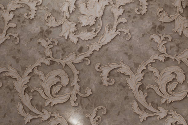istock abstract flower patter in light brown color 1468548844