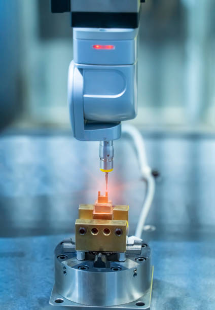 istock The multi-axis CMM machine measure the aluminum mobile phone part . 1468548990