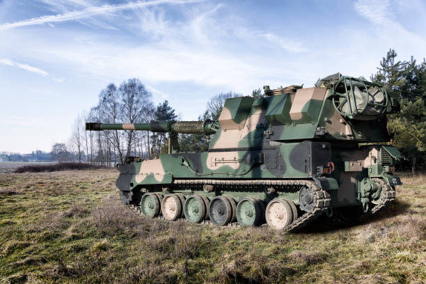 istock Polish modern self-propelled howitzer 155 mm Krab 1468550530
