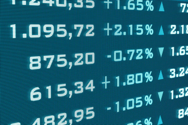 istock Digital number, business date on the screen. 1468556490