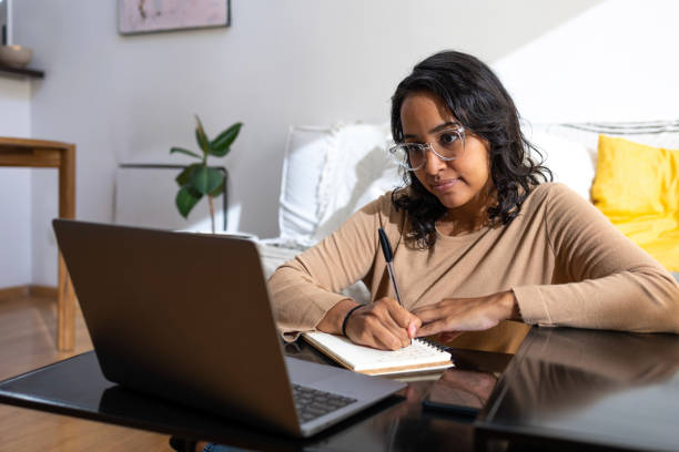 istock Businesswoman remote working from home 1468566328