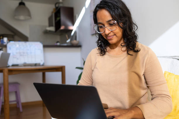 istock Businesswoman remote working from home 1468566409