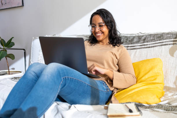 istock Businesswoman remote working from home 1468566434
