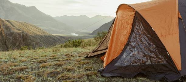 istock Hiking tent in the wild 1468573794