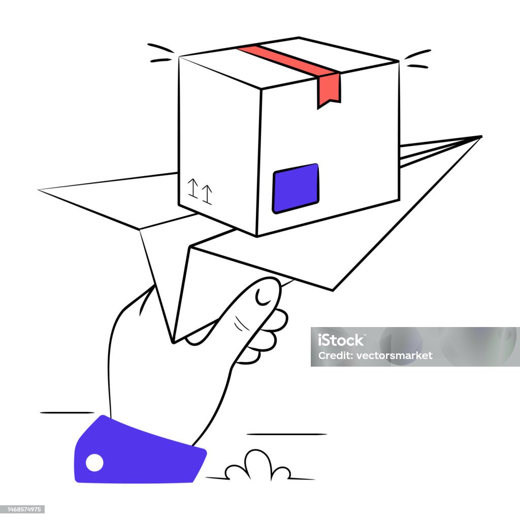 Send Parcel Animation Send Parcel Stock Illustration - Download Image Now - Box - Container ...