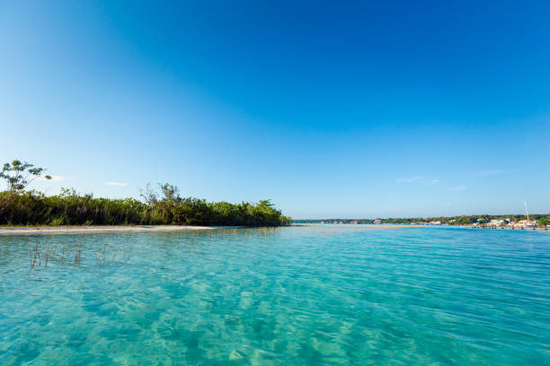 istock Beautiful lagoon Bacalar in Mexico 1468576525