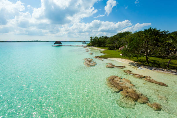 istock Beautiful lagoon Bacalar in Mexico 1468576752