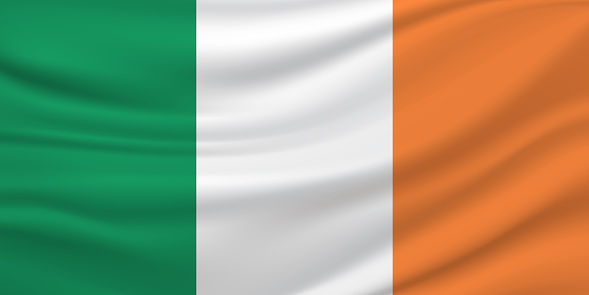 Flag of Ireland. Vector illustration. EPS10