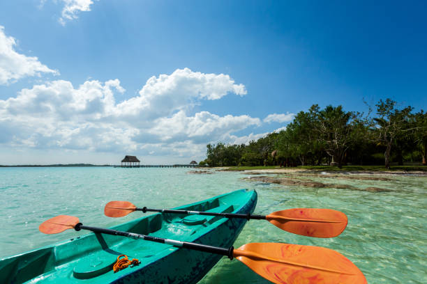 istock Beautiful lagoon Bacalar in Mexico 1468576842