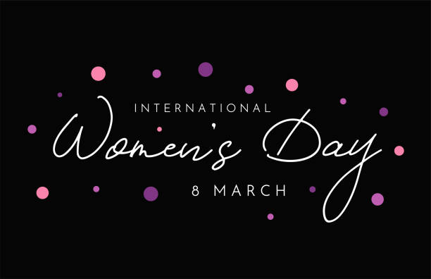 ilustrações de stock, clip art, desenhos animados e ícones de international women's day background, 8 march. vector - famous place usa black background international landmark