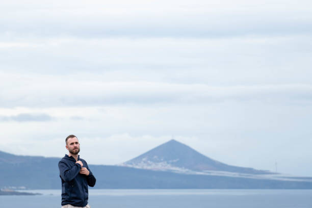istock Caucasian man with the sea in the background 1468576979
