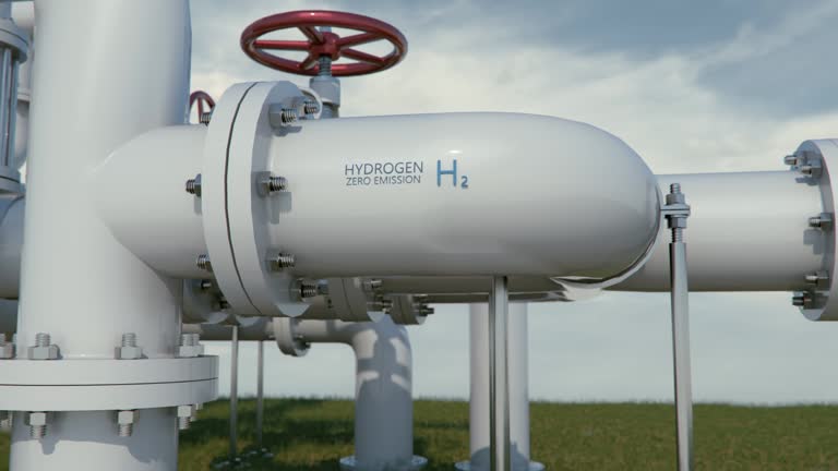 Hydrogen pipeline concept. Carbon neutral energy source using existing gas infrastructure.