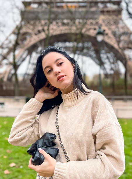 istock Lady near Eiffe Tower in Paris, France 1468581138