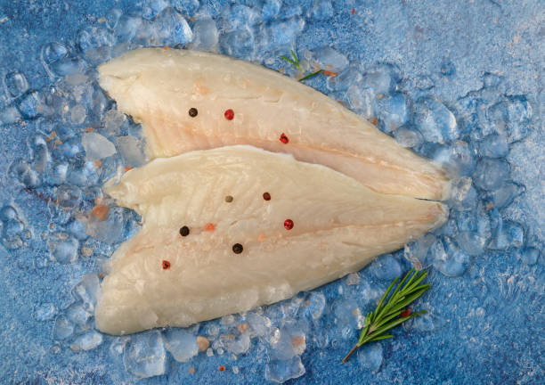 istock Gilthead bream raw fish fillet on ice 1468585135
