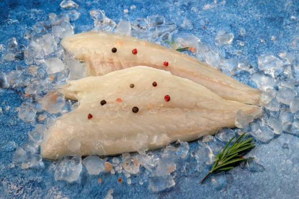 istock Gilthead bream raw fish fillet on ice 1468585224