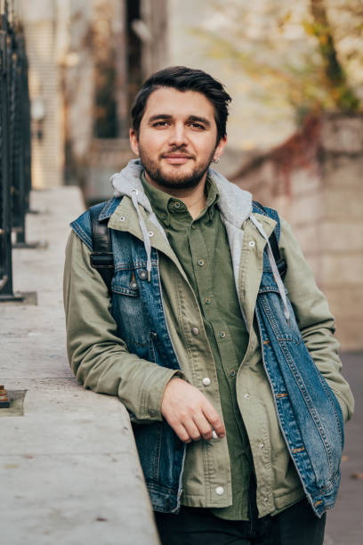 istock Portrait of bearded handsome man in Istanbul 1468596123