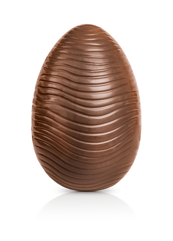 Chocolate Egg Isolated on White