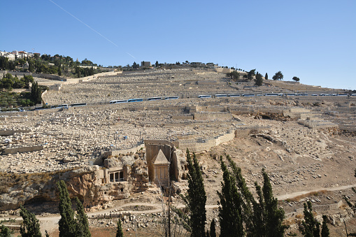 The Mount of Olives in Jerusalem. Jerusalem is an ancient and attractive city.