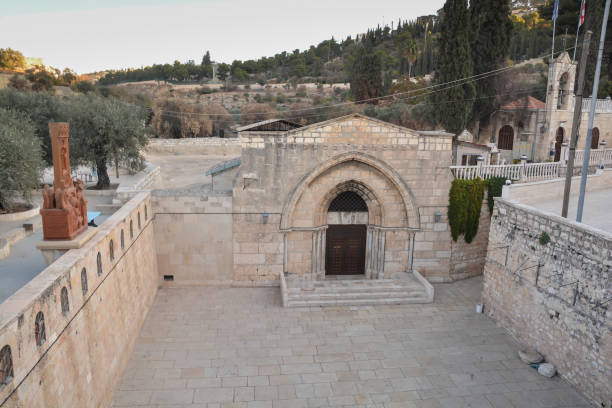 The grave of the Virgin on the Mount of Olives in Jerusalem. The grave of the Virgin on the Mount of Olives in Jerusalem. Jerusalem is an ancient and attractive city. tomb of the virgin mary in jerusalem stock pictures, royalty-free photos & images