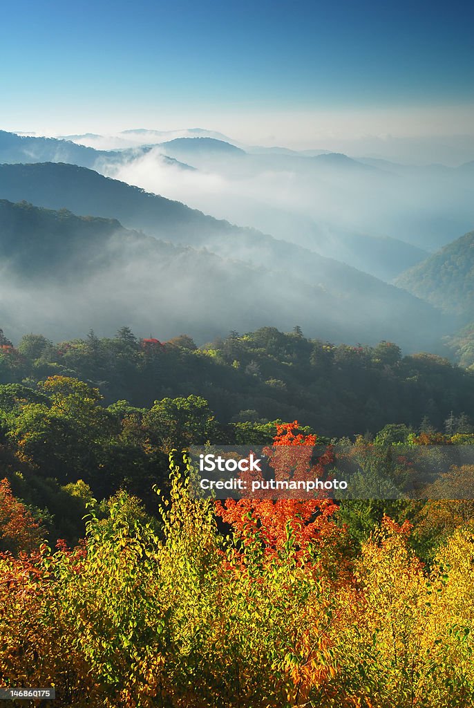 Outono está a - Royalty-free Parque nacional das montanhas de Smoky Foto de stock