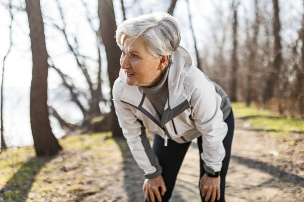 istock Senior woman taking a break resting 1468602153