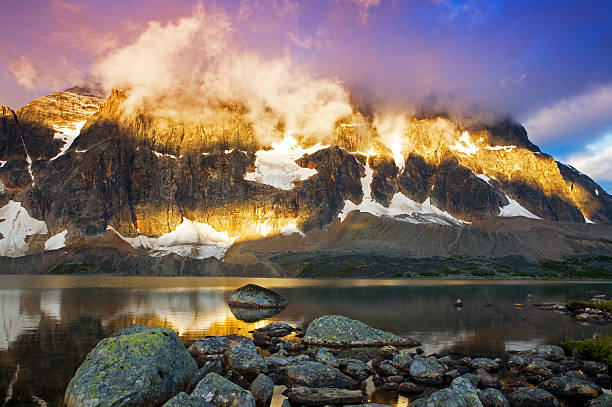 Amethyst lake with The Ramparts