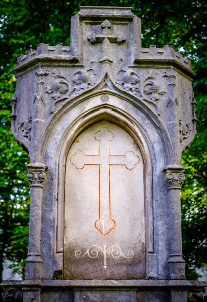 istock beautiful old ornament at a cemetery 1468603626