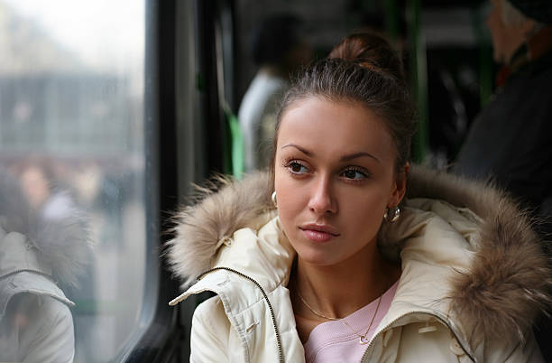 istock Girl in the bus 146860414