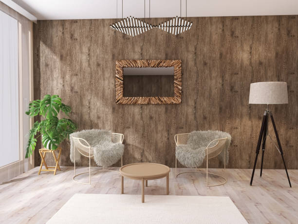 istock Living room design, 3D Render, 3D Illustration 1468605278