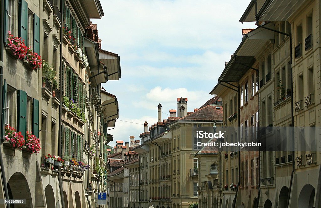 Bern Stare Miasto Ulica - Zbiór zdjęć royalty-free (Arkada)