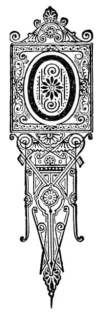 istock Art Nouveau Style Letter O - 19th Century 1468607713