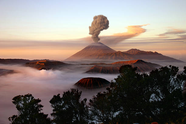 Volcano stock photo