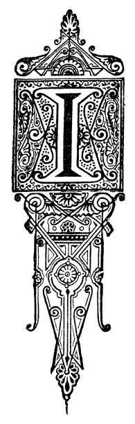 istock Art Nouveau Style Letter I - 19th Century 1468608533