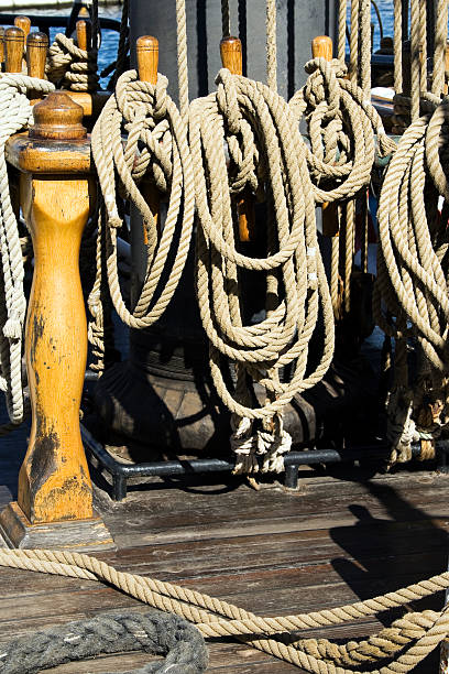 Running Rigging stock photo