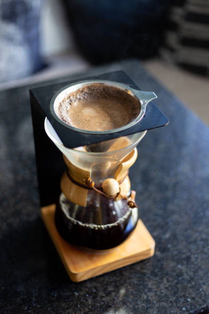 Brewing Fresh Coffee stock photo