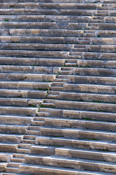 Abstract shot of an ancient theatre stock photo