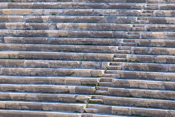 Abstract shot of an ancient theatre stock photo