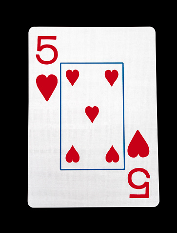 Playing cards full deck - isolated on white