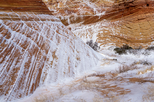 Gorgeous landscape and rock formation from Coyote Buttes South in Vermilion Cliffs National Monument in Utah/Arizona USA