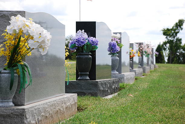 istock Grave stones on the cemetery 146862027