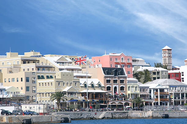 Waterfront view of a Bermuda city