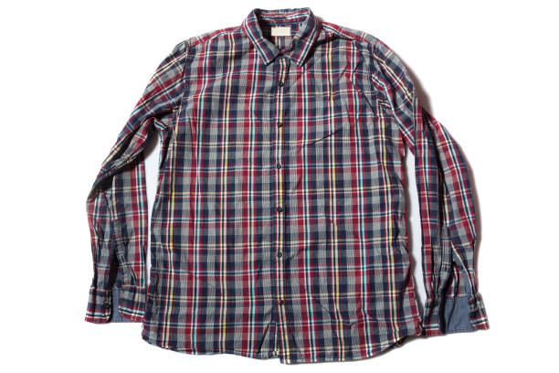 istock red blue check long sleeve button up mens shirt 1468622707